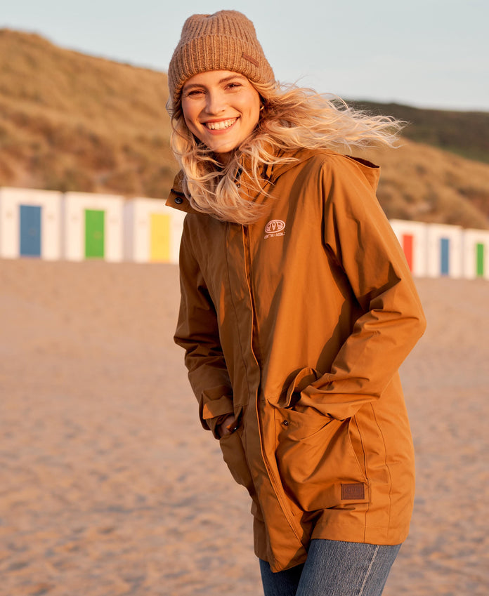 Iona Coat. Warm Padded Waterproof Raincoat | Lighthouse - Target Dry
