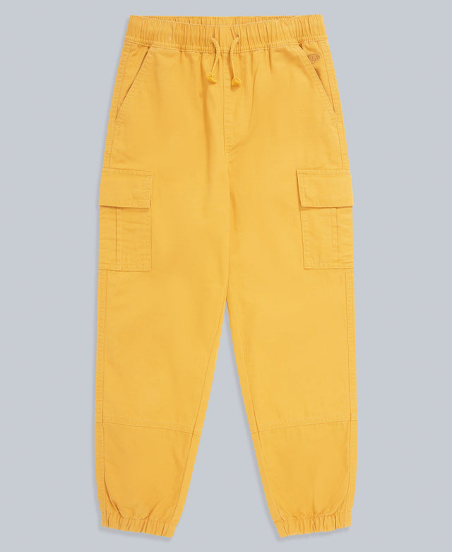 Emmet Kids Organic Cargo Trousers - Beige