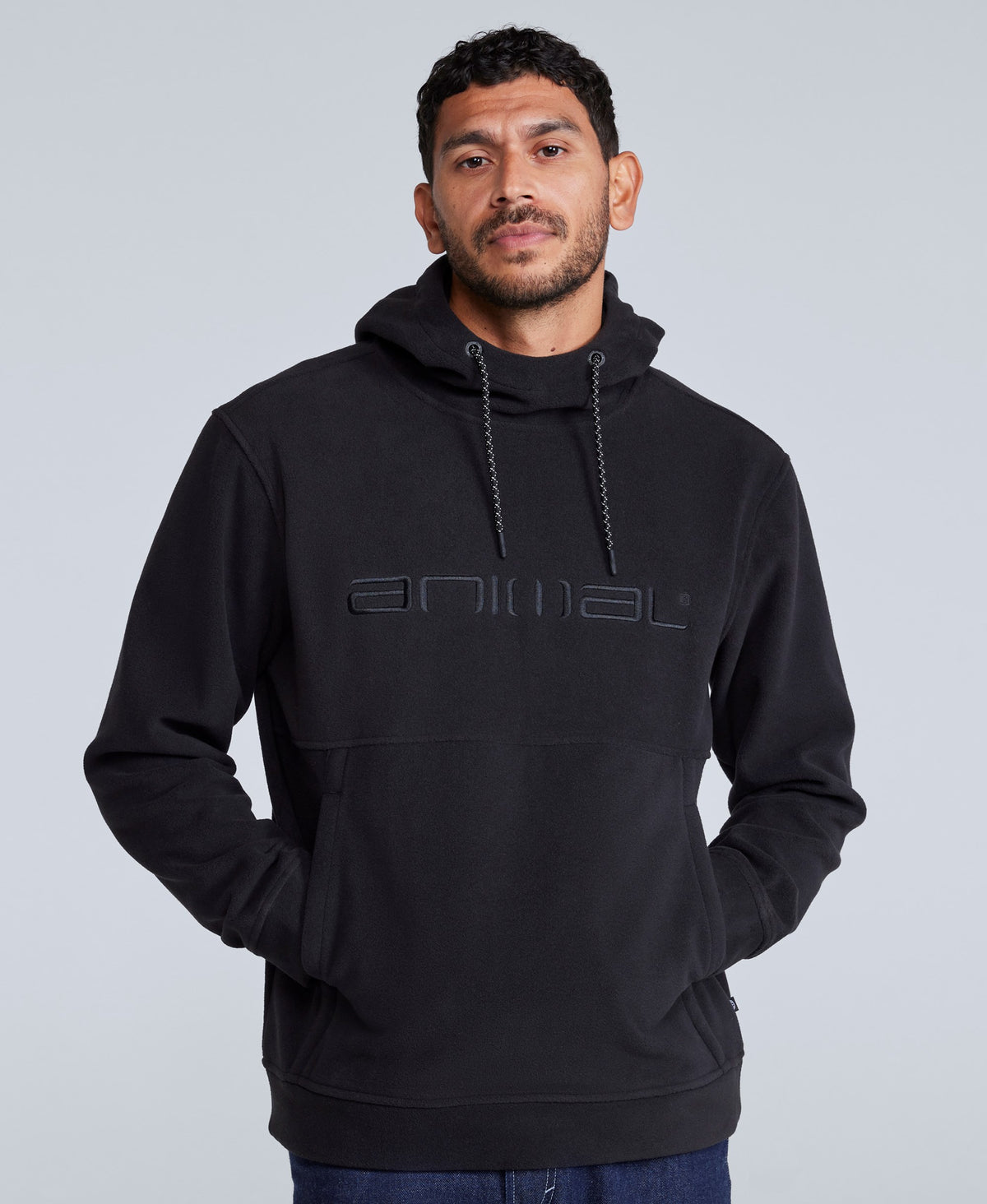 Louis Mens Fleece Hoodie - Black