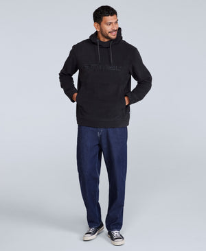 Louis Mens Fleece Hoodie - Black