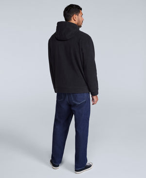 Louis Mens Fleece Hoodie - Black
