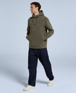 Louis Mens Fleece Hoodie - Khaki