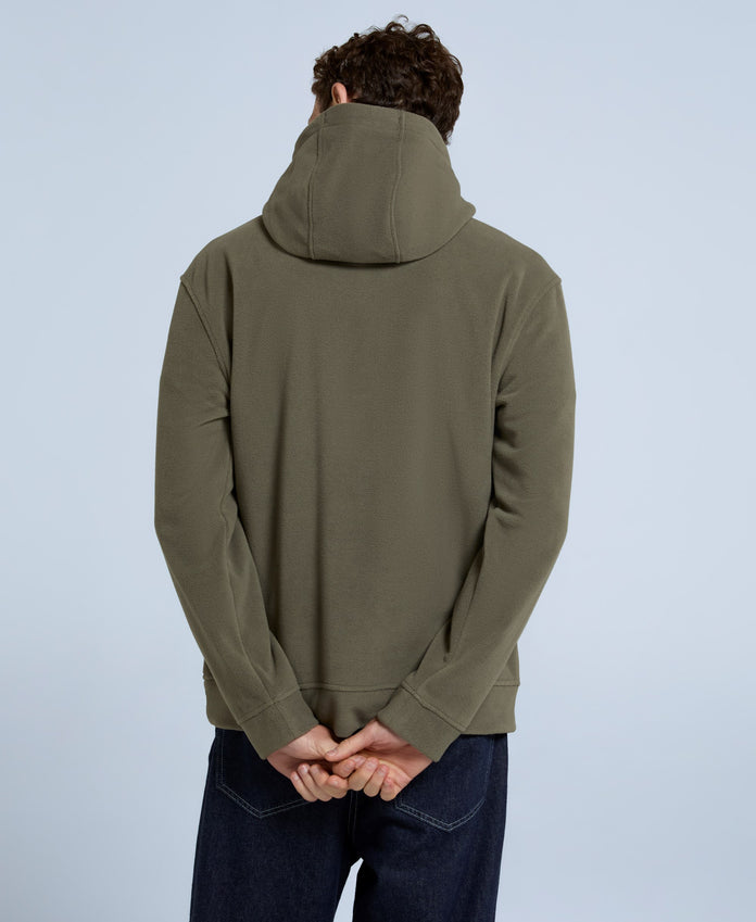 Louis Mens Fleece Hoodie - Khaki
