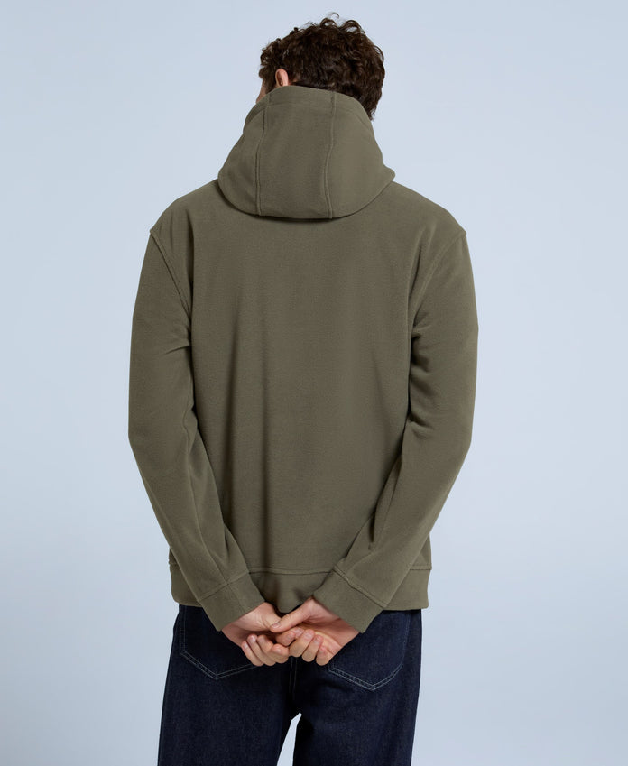 Louis Mens Fleece Hoodie - Khaki