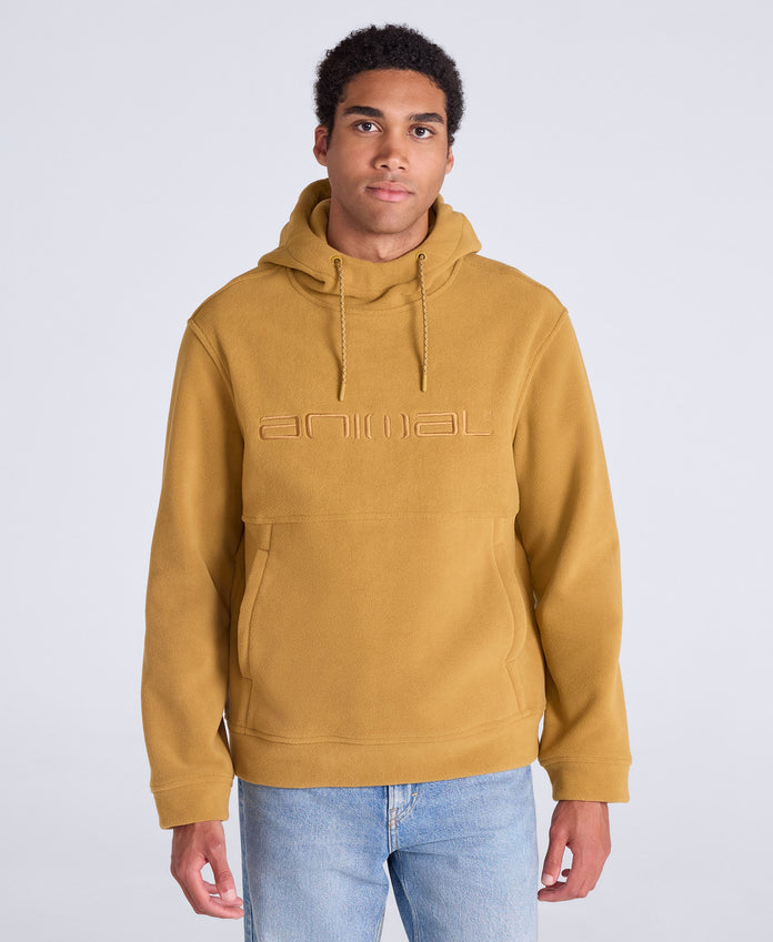 Louis Mens Fleece Hoodie - Mustard