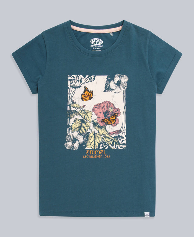 Sienna Kids Organic Garden T-Shirt - Teal