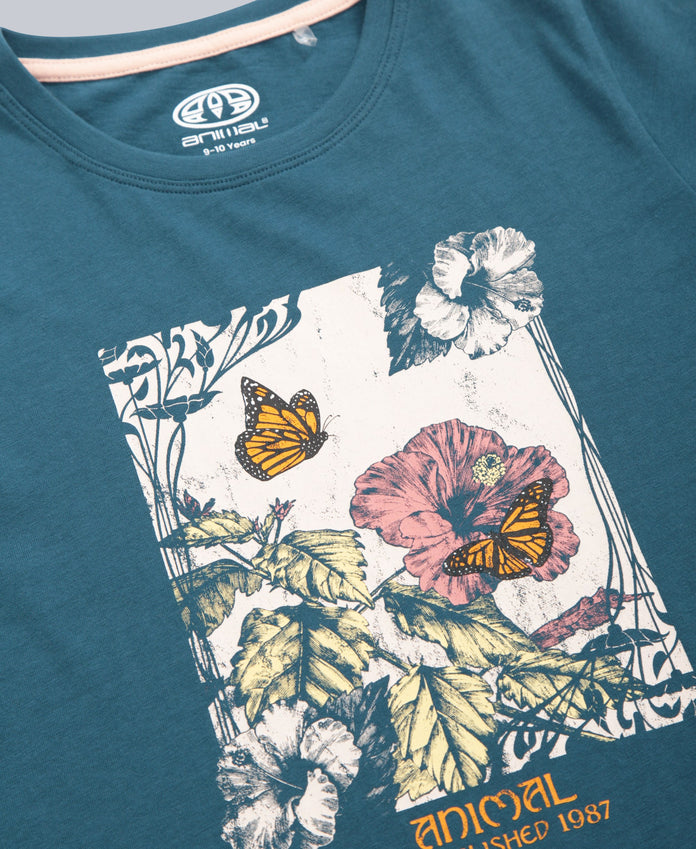 Sienna Kids Organic Garden T-Shirt - Teal