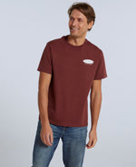 Chase Mens Organic Relaxed T-Shirt - Burgundy