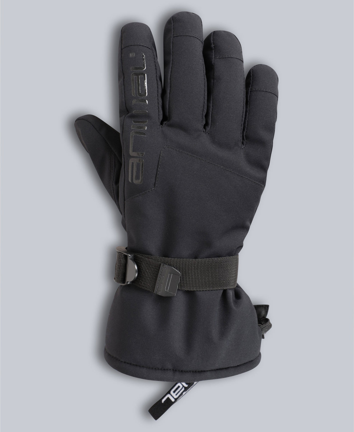 Edge Mens Waterproof Snow Gloves - Jet Black