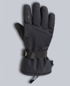 Edge Mens Waterproof Snow Gloves - Jet Black