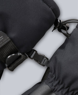 Edge Mens Waterproof Snow Gloves - Jet Black