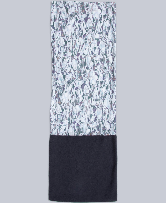 Frosted Mens Neck Gaiter - White