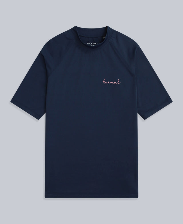 Daisy Womens Logo Rash Vest - Navy