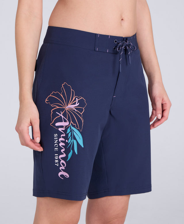 Nora Womens Classic Boardshorts - Navy
