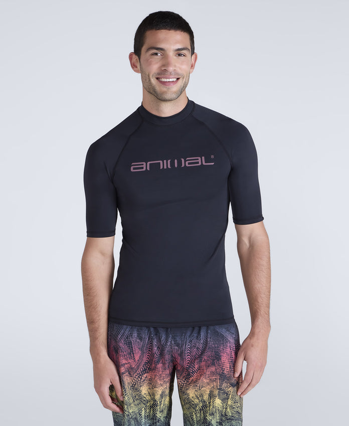 Kai Mens Rash Vest - Jet Black