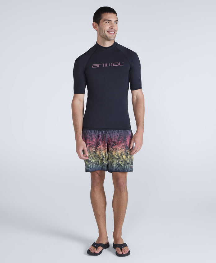 Kai Mens Rash Vest - Jet Black