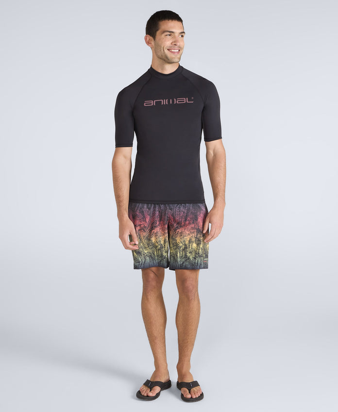 Kai Mens Rash Vest - Jet Black