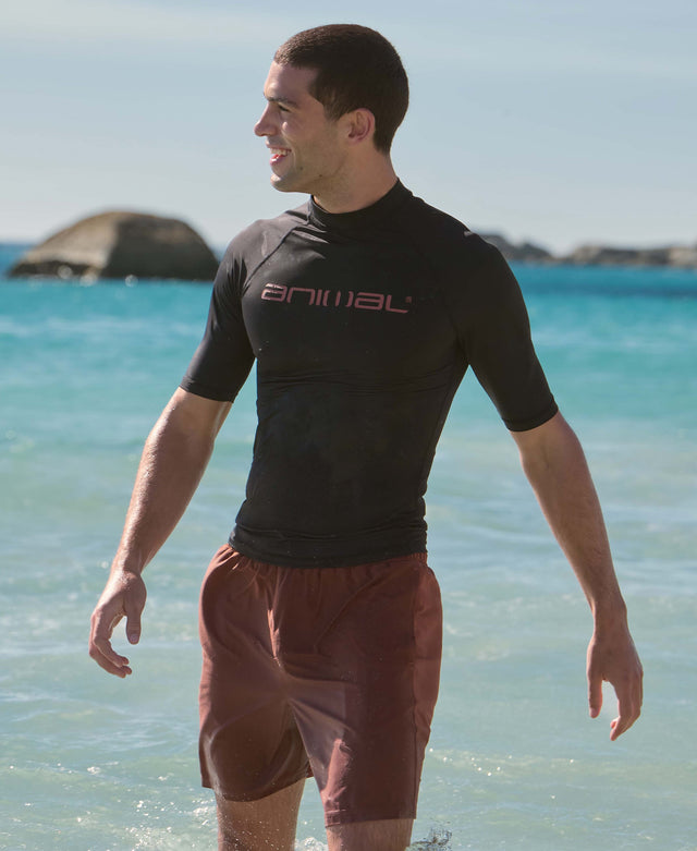 Kai Mens Rash Vest - Jet Black