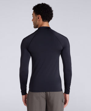 Sonny Mens Logo Rash Vest - Black