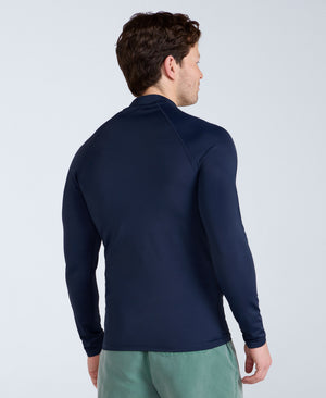 Sonny Mens Logo Rash Vest - Dark Blue