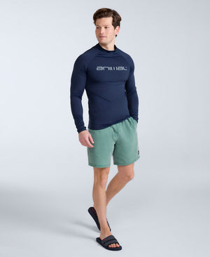 Sonny Mens Logo Rash Vest - Dark Blue