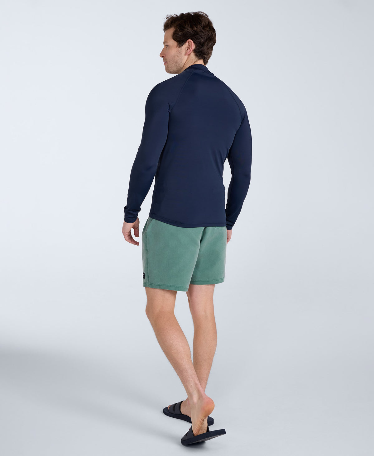Sonny Mens Logo Rash Vest - Dark Blue