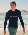 Sonny Mens Logo Rash Vest - Dark Blue