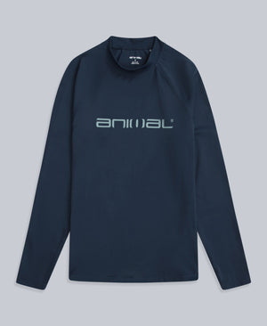 Sonny Mens Logo Rash Vest - Dark Blue
