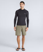 Sonny Mens Logo Rash Vest - Jet Black