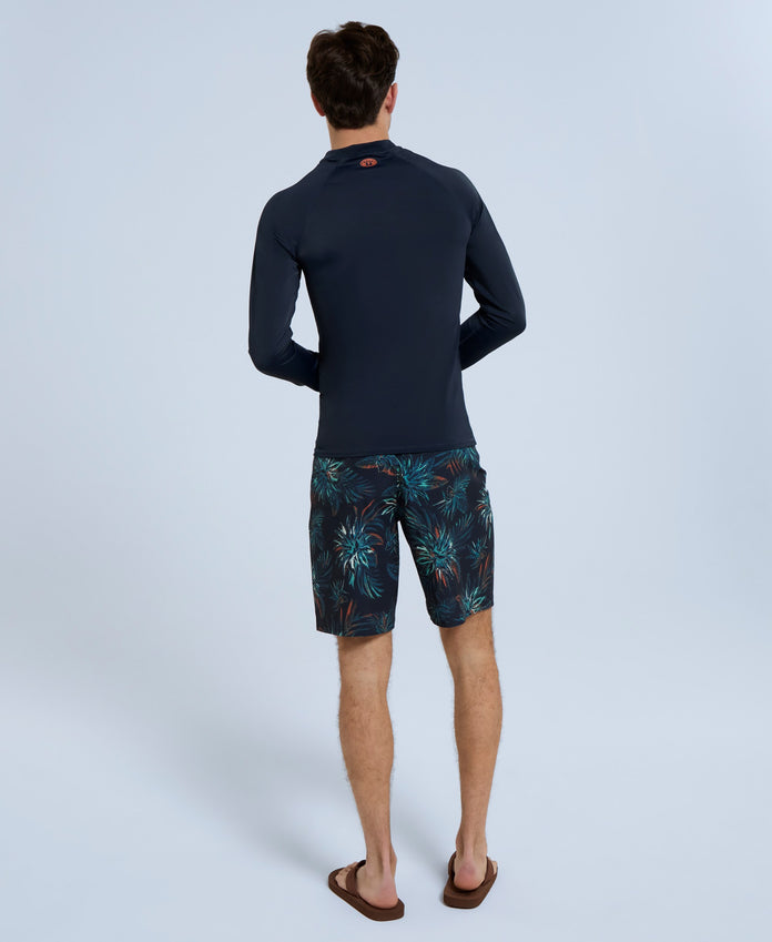 Sonny Mens Logo Rash Vest - Navy