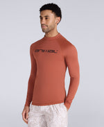 Sonny Mens Logo Rash Vest - Rust
