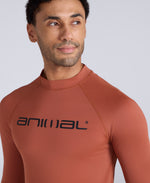 Sonny Mens Logo Rash Vest - Rust