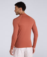 Sonny Mens Logo Rash Vest - Rust
