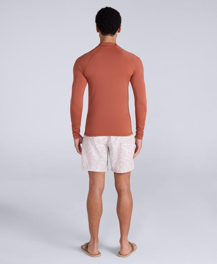 Sonny Mens Logo Rash Vest - Rust