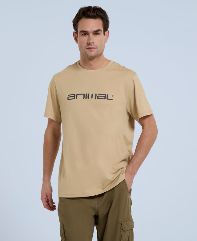 Leon Mens Organic Relaxed Tee - Taupe