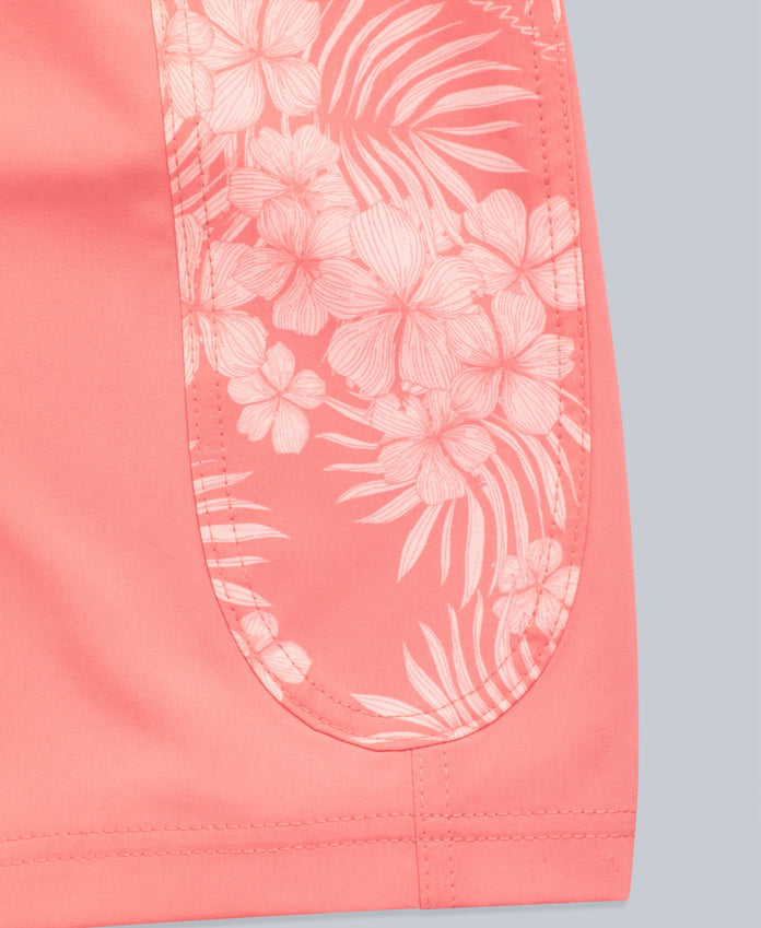 Lenora Womens Printed Boardshorts - Coral