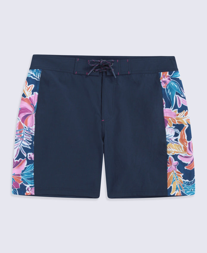 Lenora Womens Printed Boardshorts - Dark Blue