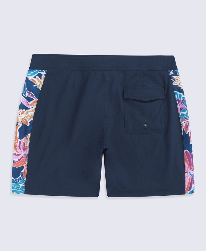 Lenora Womens Printed Boardshorts - Dark Blue
