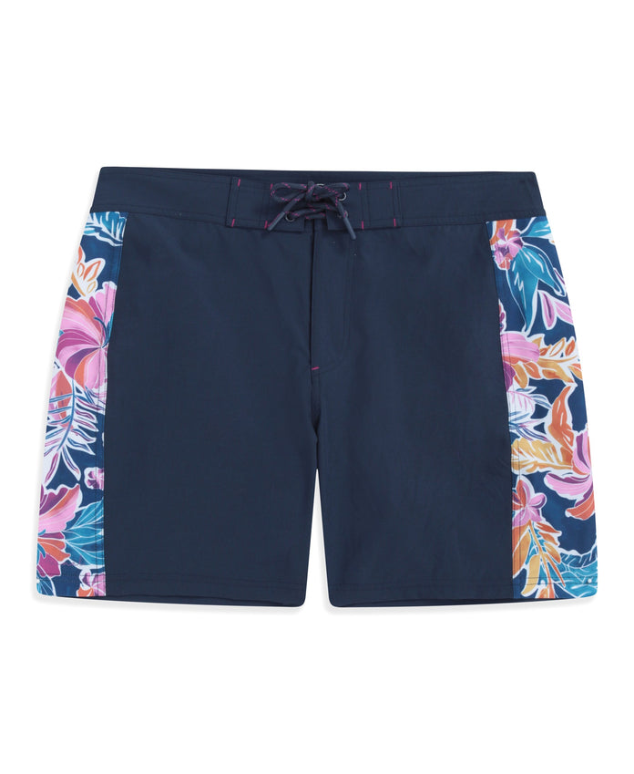 Lenora Womens Printed Boardshorts - Dark Blue