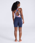 Lenora Womens Printed Boardshorts - Dark Blue