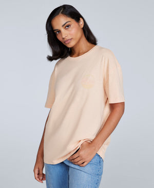 Leena Womens Boxy T-Shirt - Coral