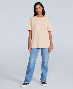 Leena Womens Boxy T-Shirt - Coral