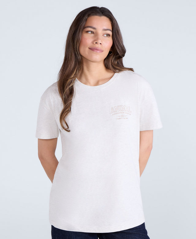 Leena Womens Boxy T-Shirt - Cream