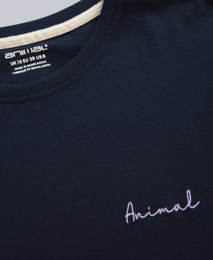 Leena Womens Boxy T-Shirt - Dark Blue