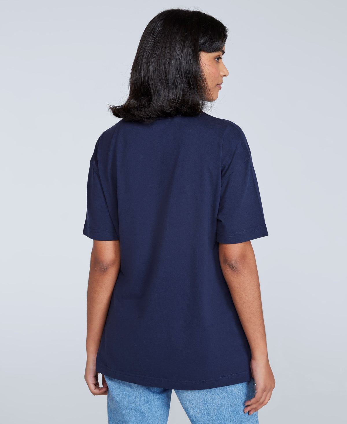 Leena Womens Boxy T-Shirt - Dark Blue