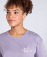 Leena Womens Boxy T-Shirt - Dusky Purple