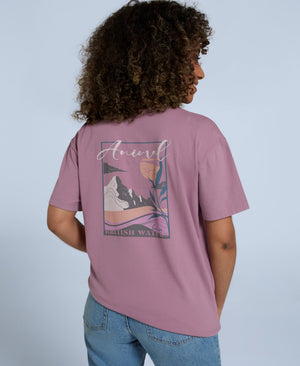 Leena Womens Boxy T-Shirt - Grape