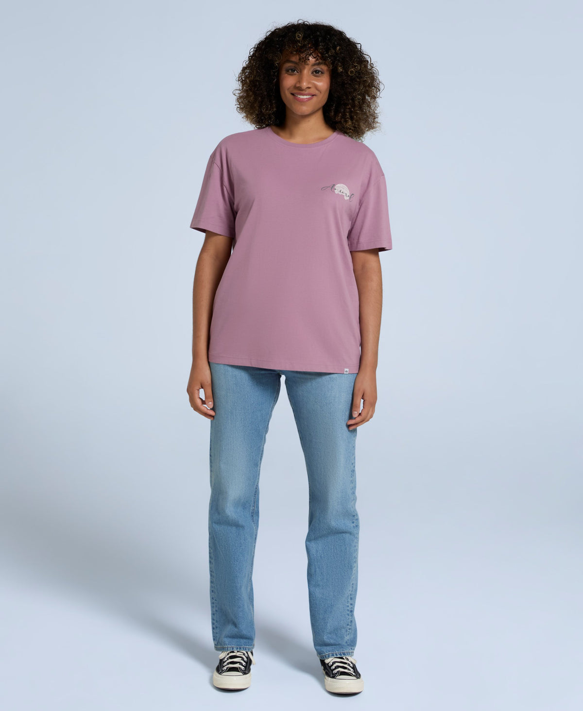 Leena Womens Boxy T-Shirt - Grape