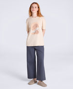 Leena Womens Boxy T-Shirt - Light Pink