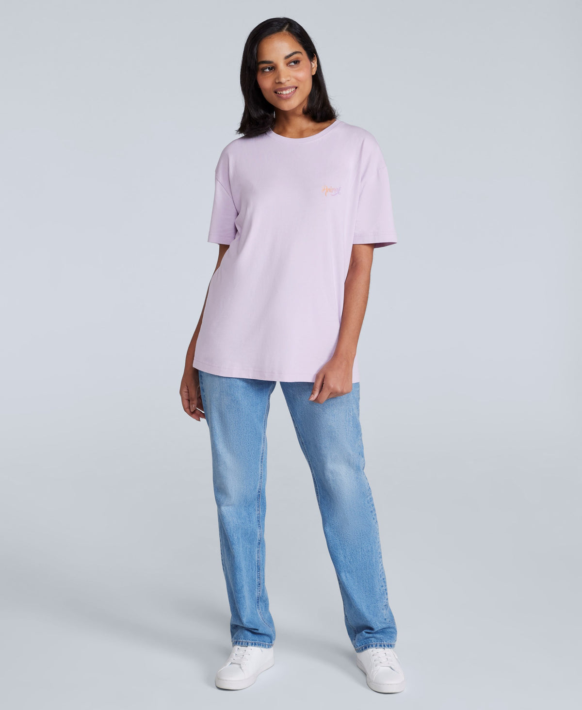 Leena Womens Boxy T-Shirt - Light Purple